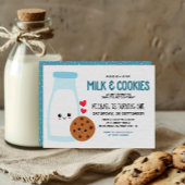 Kawaii Milk en Cookies Birthday Kaart