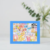 Kawaii Mix briefkaart (Staand voorkant)