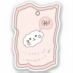 Kawaii mobiele telefoon vinyl sticker