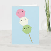 Kawaii Mochi Dango Kaart (Voorkant)