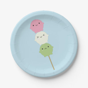 Kawaii Mochi Dango Papieren Bordje