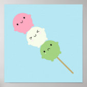 Kawaii Mochi Dango Poster (Voorkant)