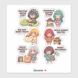 Kawaii Mochi & Dango Snack Winkel Sticker