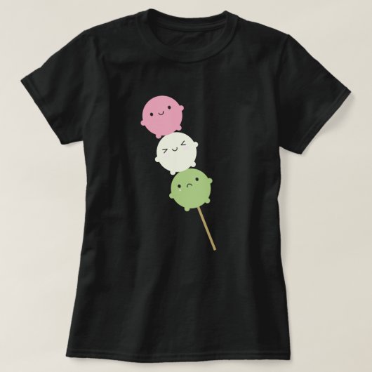 Kawaii Mochi Dango T-shirt (Design voorkant)