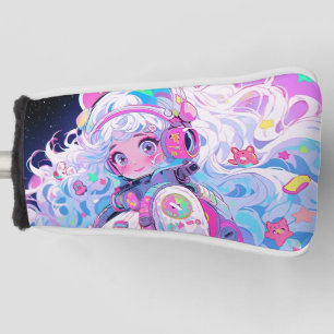 Kawaii Moe Pastel Space Astronaut Anime Meisje Golfheadcover