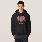 Kawaii Moeder Hart Knuffel Design Hoodie (Voorkant volledig)