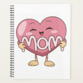 Kawaii Moeder Hart Knuffel Design Planner (Voorkant)