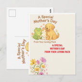 Kawaii Moederdagkaart - Van The Pack Briefkaart (Voorkant / Achterkant)