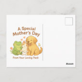 Kawaii Moederdagkaart - Van The Pack Briefkaart (Achterkant)