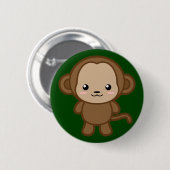 Kawaii Monkey Ronde Button 5,7 Cm (Voorkant /achterkant)