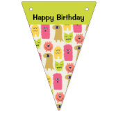 Kawaii Monster Birthday Bunting Banner (Eerste vlag)