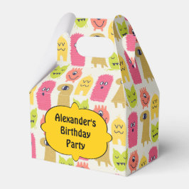 Kawaii Monster Birthday Party Favor Box Bedankdoosjes