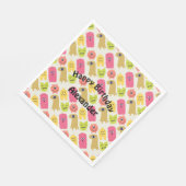 Kawaii Monster Birthday Party Napkin Servetten (Hoek)
