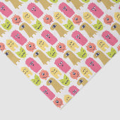 Kawaii Monster Birthday Tissue Paper Tissuepapier (Detail)