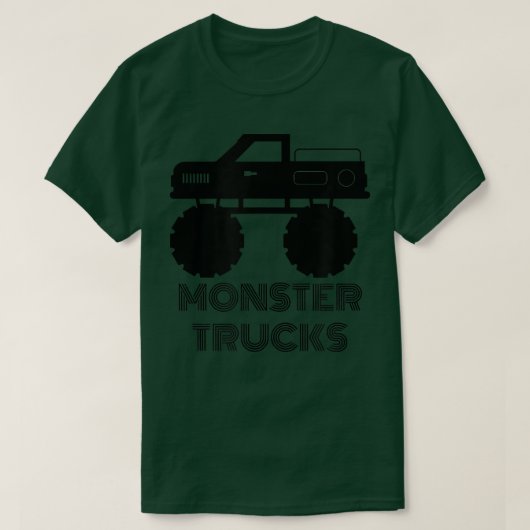 Kawaii Monster Trucks Cool Truckers Mud Crushing D T-shirt (Design voorkant)