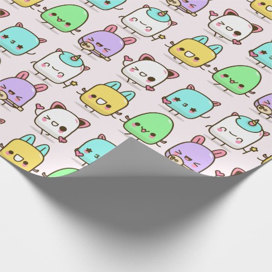 Kawaii Monsters Cadeaupapier (Hoek)