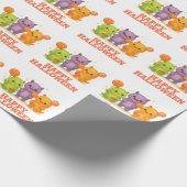 Kawaii Monsters & Lollipops Halloween Cadeaupapier (Hoek)