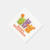 Kawaii Monsters & Lollipops Halloween Favoriete Ta Servet (Hoek)