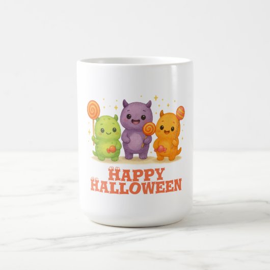 Kawaii Monsters & Lollipops Halloween Koffiemok (Center)