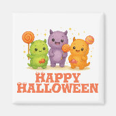 Kawaii Monsters & Lollipops Halloween Magneet (Voorkant)