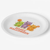Kawaii Monsters & Lollipops Halloween Papieren Bordje (Gekanteld)
