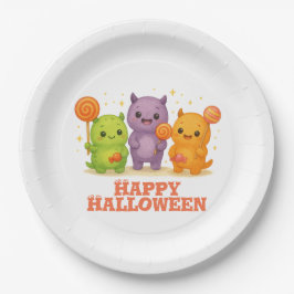 Kawaii Monsters & Lollipops Halloween Papieren Bordje