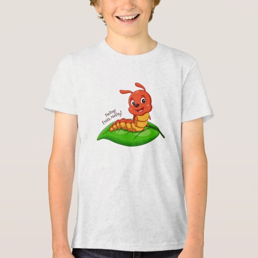 Kawaii Mooie Karakter Tri-Blend Shirt (Voorkant)