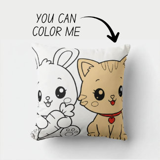 Kawaii Mooie Kleurboek Kussen