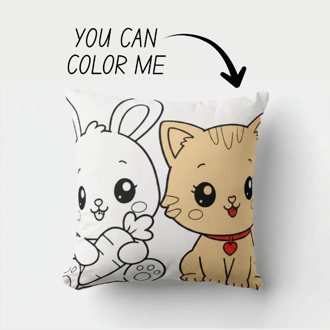Kawaii Mooie Kleurboek Kussen (Creator heeft geüpload)