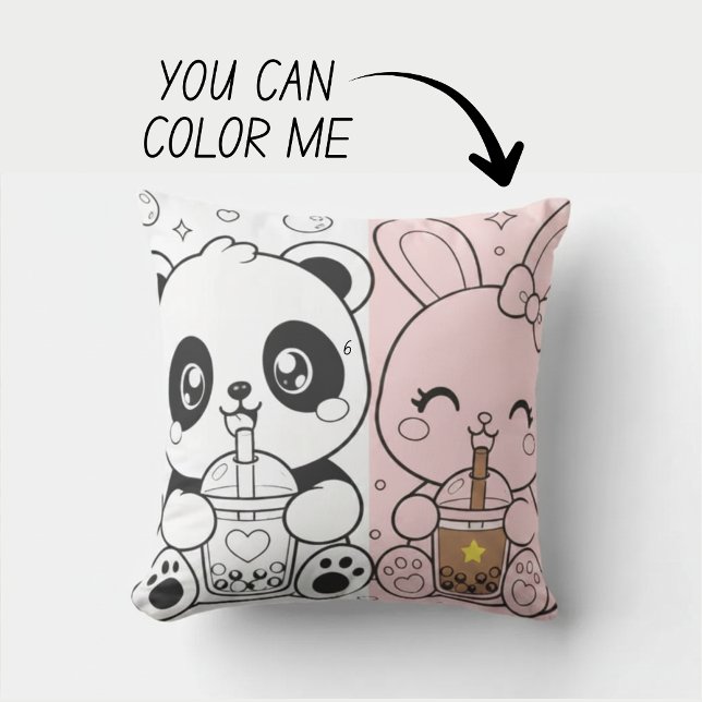 Kawaii Mooie Kleurboek Kussen (Creator heeft geüpload)
