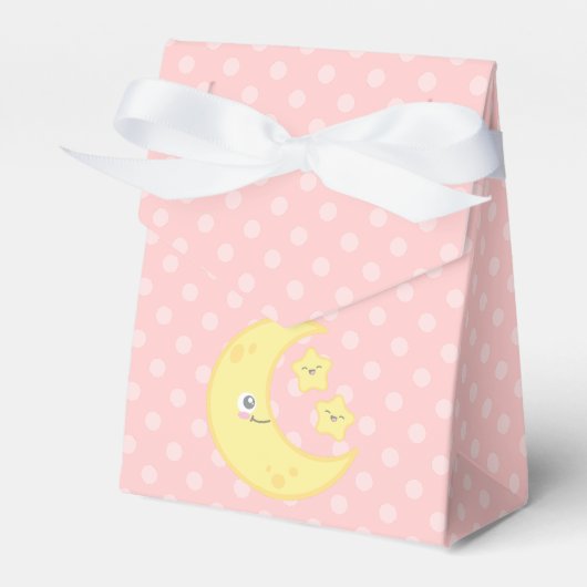 Kawaii Moon and Stars Gift Box Bedankdoosjes (Voorkant Zijde)