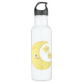 Kawaii Moon en Star Waterfles (Voorkant)
