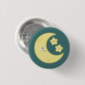 Kawaii Moon en Stars Button (Voorkant /achterkant)