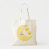 Kawaii Moon en Stars Canvas tas (Voorkant)