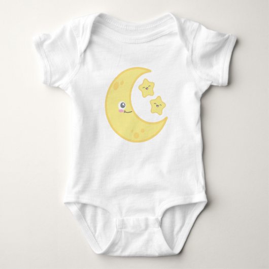 Kawaii Moon en Stars Clothing Romper (Voorkant)