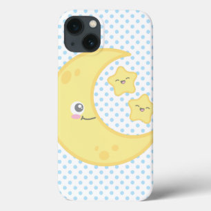 Kawaii Moon en Stars iPad Case