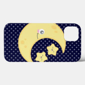 Kawaii Moon en Stars iPad Case (Achterkant (horizontaal))