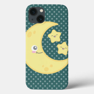 Kawaii Moon en Stars iPad Case