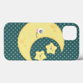 Kawaii Moon en Stars iPad Case (Achterkant (horizontaal))