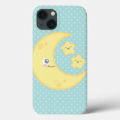 Kawaii Moon en Stars iPad Mini Case (Achterkant)