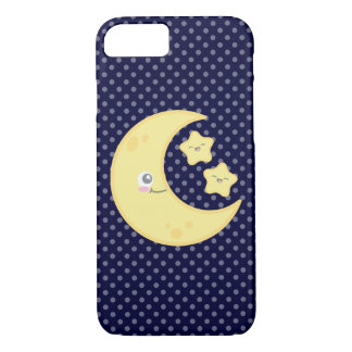 Kawaii Moon en Stars iPhone Case
