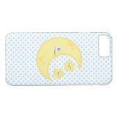 Kawaii Moon en Stars iPhone Case (Achterkant (Horizontaal))