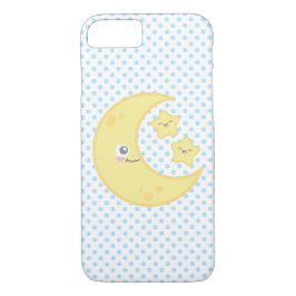 Kawaii Moon en Stars iPhone Case