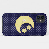 Kawaii Moon en Stars iPhone Case (Achterkant (horizontaal))
