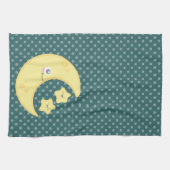 Kawaii Moon en Stars Kitchen Towel Theedoek (Horizontaal)