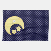 Kawaii Moon en Stars Kitchen Towel Theedoek (Horizontaal)