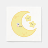 Kawaii Moon en Stars Napkins Servet (Voorkant)