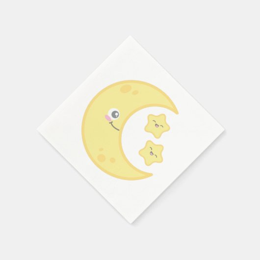 Kawaii Moon en Stars Napkins Servet (Hoek)