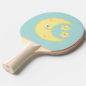 Kawaii Moon en Stars Ping Pong Paddle Tafeltennisbatje (Voorkant Gekanteld)