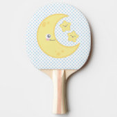 Kawaii Moon en Stars Ping Pong Paddle Tafeltennisbatje (Voorkant)